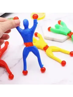 SET DE 10 SPIDERMAN PEGAJOSO DE PARED