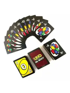 CARTAS UNO NO MERCY EN CAJA DE METAL