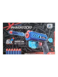 PISTOLA DE 6 BALAS BLANDAS WARRIOR