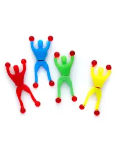 SET DE 10 SPIDERMAN PEGAJOSO DE PARED