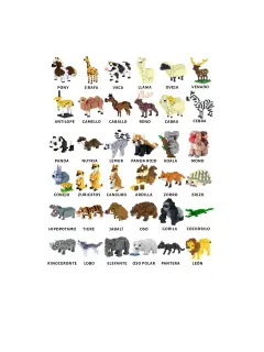 MINI BLOQUES DE CONSTRUCCIÓN DE ANIMALES