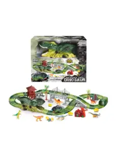 PISTA TRAK DINOSAURIO 113 PIEZAS