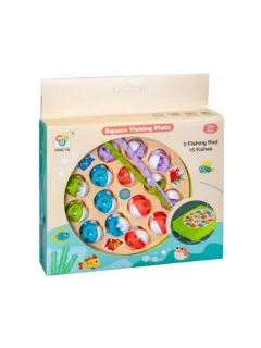 PLATO CON CAÑA DE PESCAR