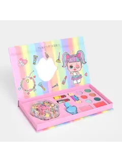 SET DE MAQUILLAJE Y CUENTAS PARA NIÑAS